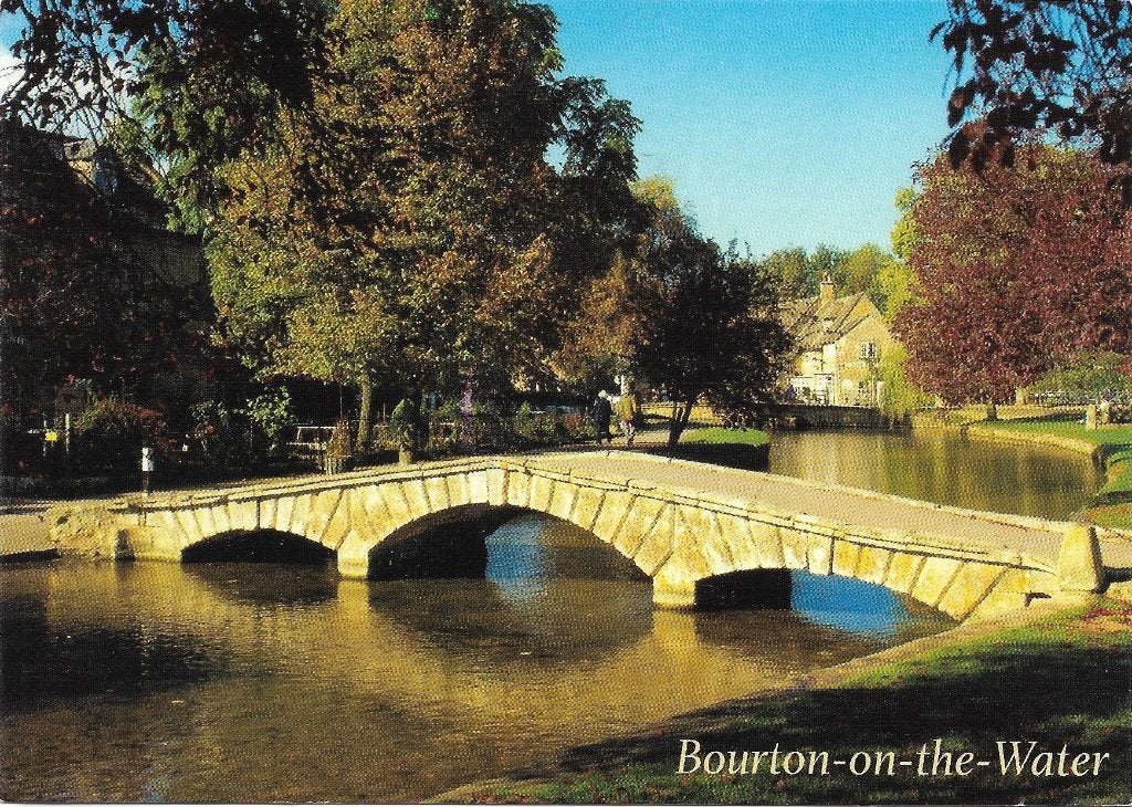 Ansichtkaart  	Bourton-on-the-Water (Engeland)	Brug Windrush, Verzenden, 1980 tot heden, Gelopen, Engeland