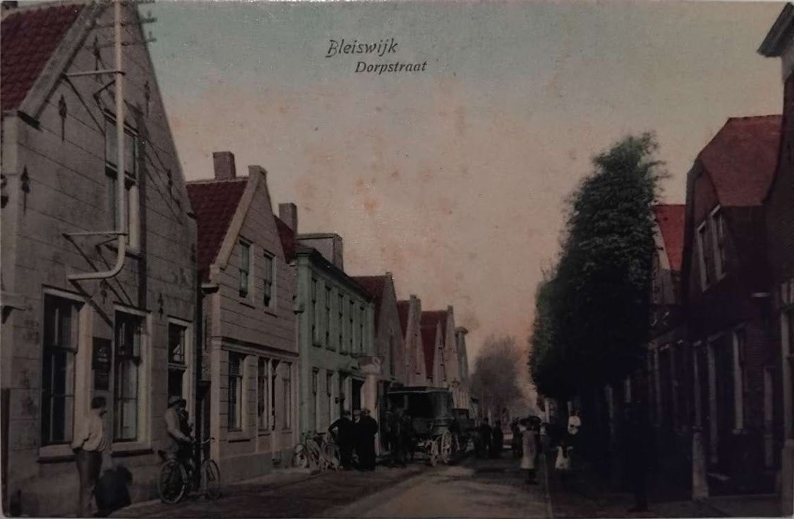 Dorpstraat Bleiswijk (Zuid-Holland) – 1911, Verzamelen, Ansichtkaarten | Nederland, Ophalen of Verzenden, Voor 1920, Gelopen, Zuid-Holland