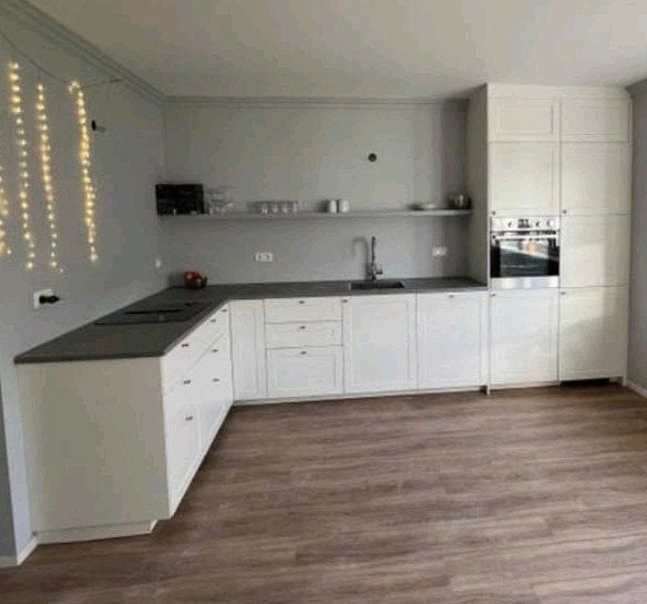 Complete keuken inclusief apparatuur, Ophalen, Gebruikt, Wit, Hoekkeuken