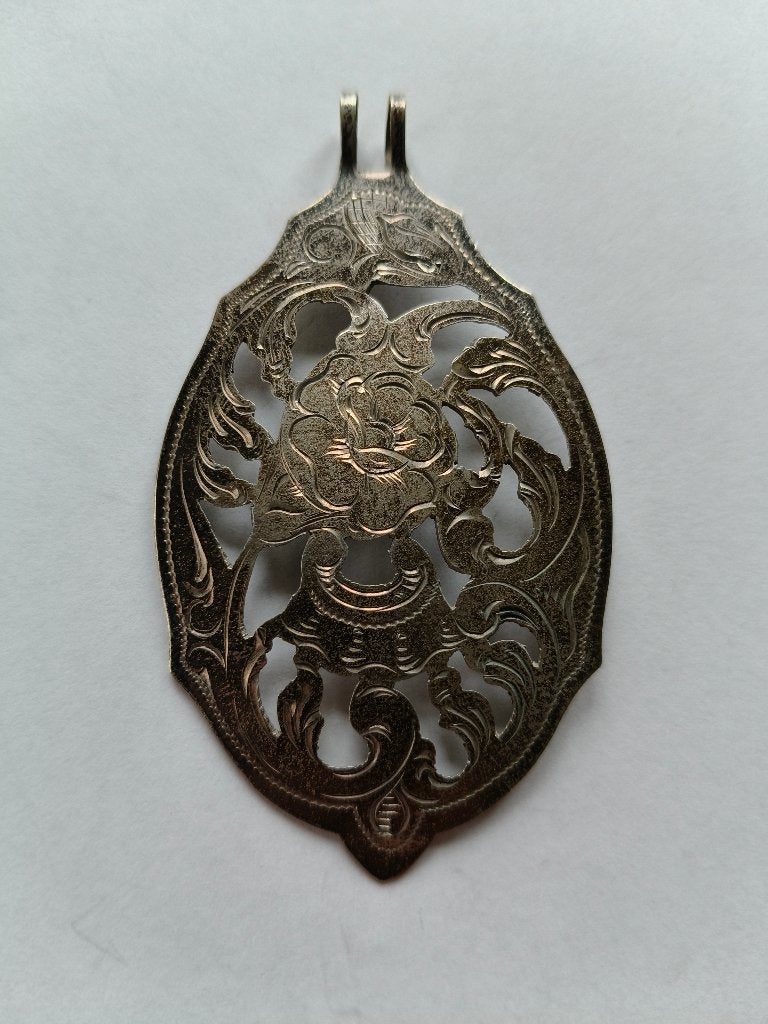 Antieke zilveren hanger/ornament - Jugendstil ca. 1900-1940, Ophalen of Verzenden, Gebruikt, Zilver, Zilver
