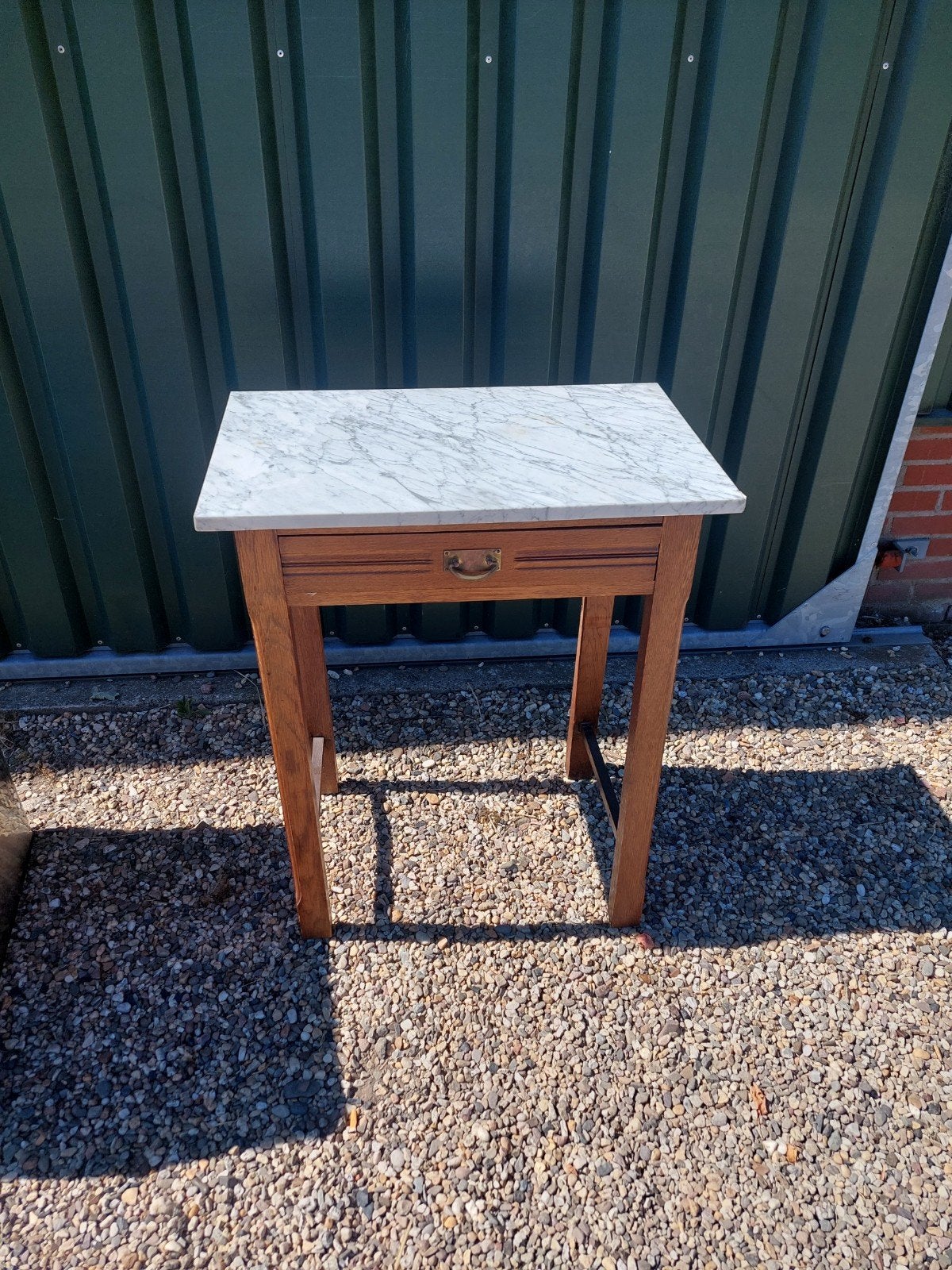 Sidetable met marmeren blad, Ophalen of Verzenden, Zo goed als nieuw, X, X