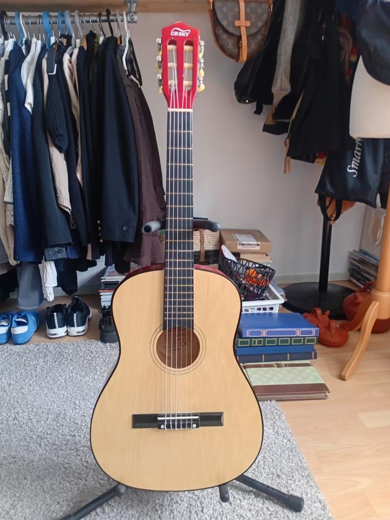 CB SKY Akoestische Gitaar met Nylon Snaren, Ophalen of Verzenden, Gebruikt, Klassieke of Spaanse gitaar