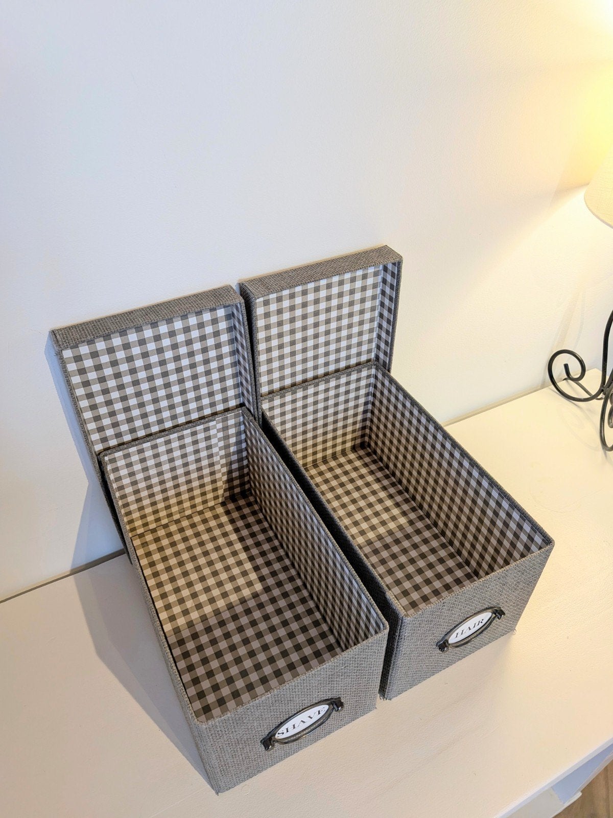 IKEA KVARNIK opbergdoosjes grijs, Gebruikt, Ophalen of Verzenden, Modern, Grijs
