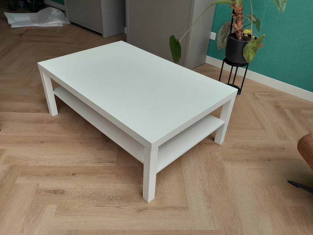 salontafel IKEA wit, Huis en Inrichting, Tafels | Salontafels, Ophalen, 100 tot 150 cm, 50 tot 100 cm, Zo goed als nieuw
