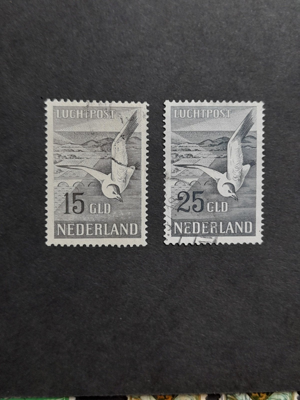 luchtpost LP 12 en 13 gestempeld, Postzegels en Munten, Ophalen of Verzenden