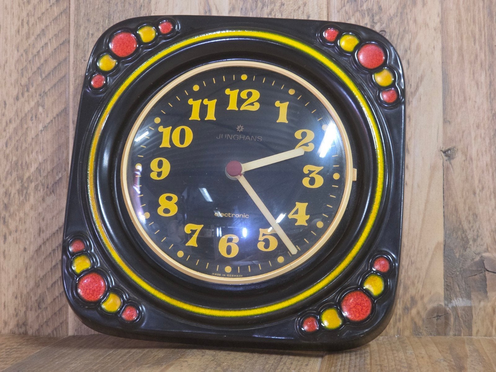 Vintage wandklok / keukenklok, Wandklok, Analoog, Ophalen of Verzenden, .