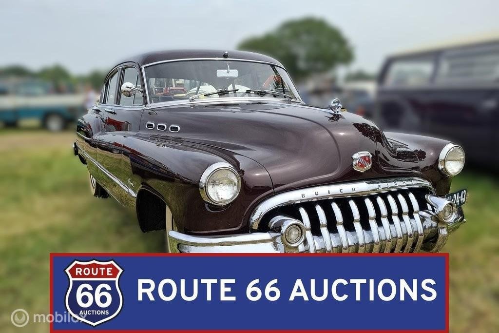 Buick Super | 1950 | Route 66 Auctions, Auto's, Oldtimers, Overige carrosserieën, Zwart, Bedrijf, Handgeschakeld