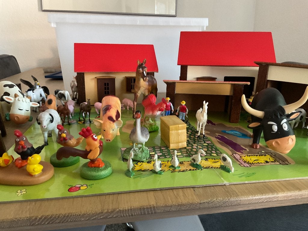 Speelgoed boerderij met dieren, Ophalen, Zo goed als nieuw