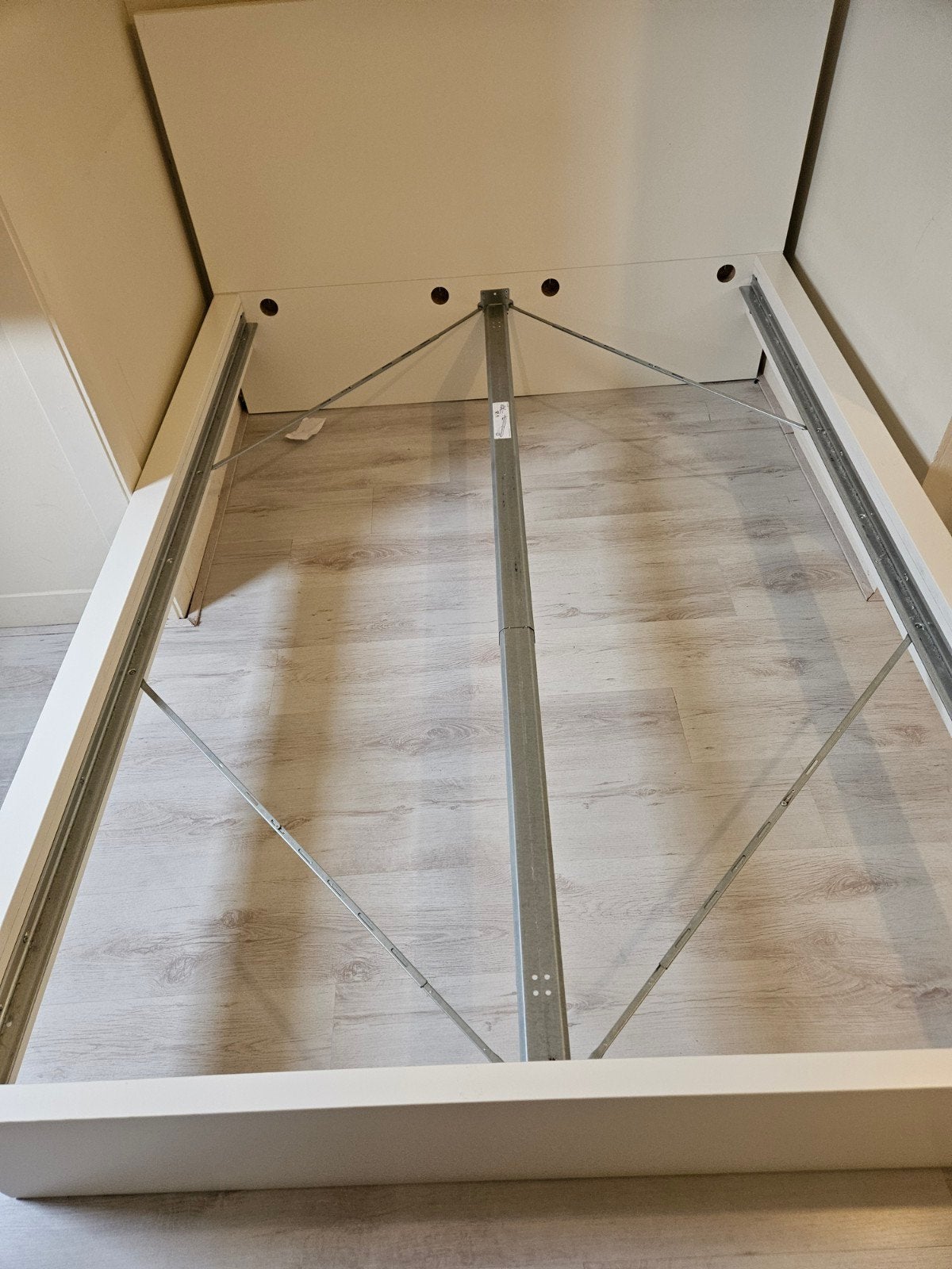 tweepersoon bed, Huis en Inrichting, Slaapkamer | Bedden, Ophalen, Wit, Tweepersoons, 140 cm