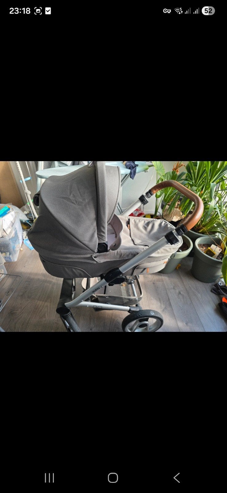 Mutsy Nio combiwagen met reiswieg regenhoes en parasol, Ophalen of Verzenden, Gebruikt, Mutsy, Met reiswieg