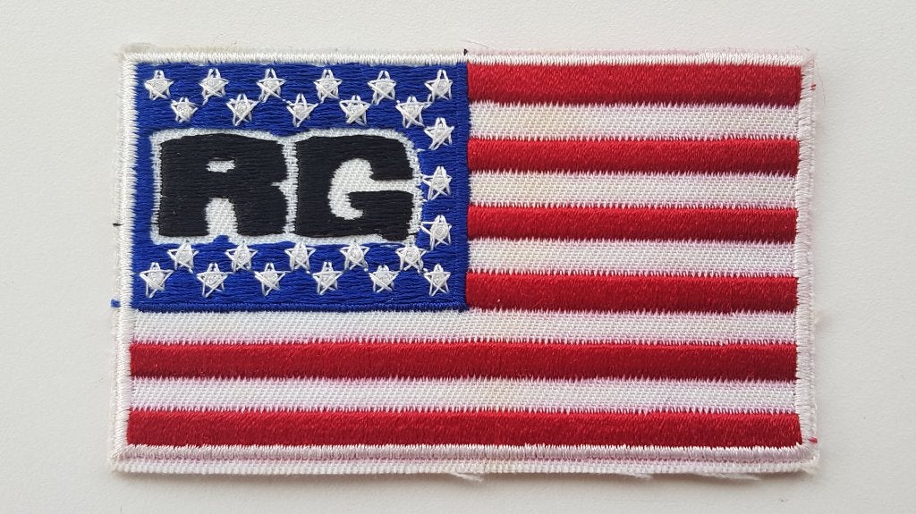 RG oude BMX fietscross patch opnaai embleem, Fietsen en Brommers, Ophalen of Verzenden, Nieuw, Bovenkleding