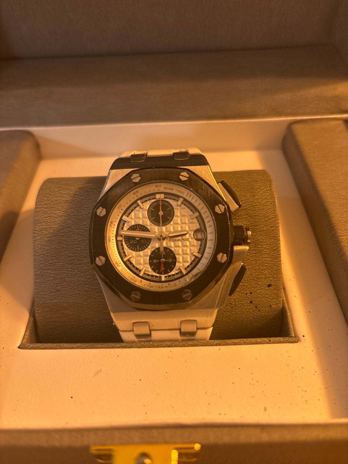 Audemars Piguet Royal Oak Offshore Chronograaf, Overige merken, Gebruikt, Staal, Polshorloge
