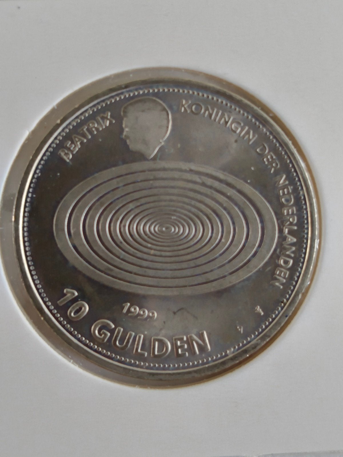 Nederland 10 gulden 1999 Millennium, Verzenden, Koningin Beatrix, Zilver, Losse munt