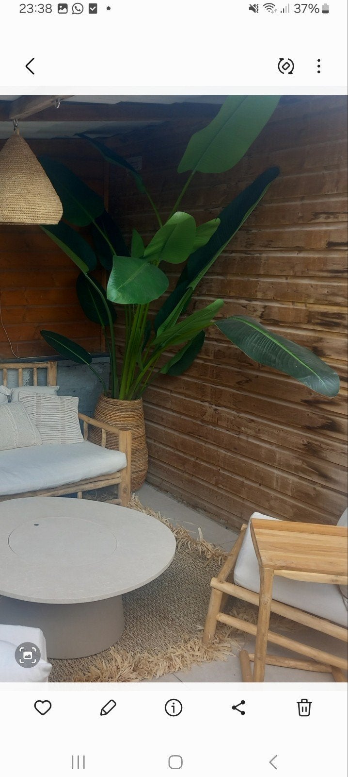 Kunstplant Strelitzia Nicolai (Paradijsvogelplant), Huis en Inrichting, Kamerplanten, Ophalen of Verzenden, Halfschaduw, 150 tot 200 cm