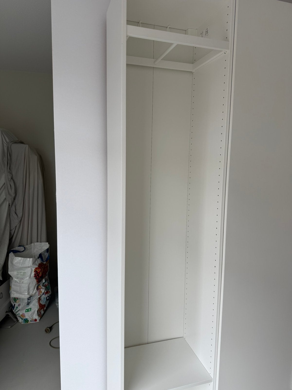 IKEA PAX kledingkast – Basiselement wit (50  35  236 cm), Ophalen, Zo goed als nieuw, 50 tot 75 cm, 200 cm of meer