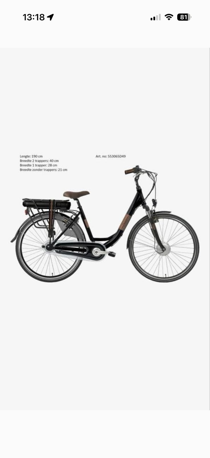 Rij/zomer klaar ! Elektronische Damesfiets - Mobion, Zo goed als nieuw, 51 tot 55 cm, 50 km per accu of meer, Ophalen