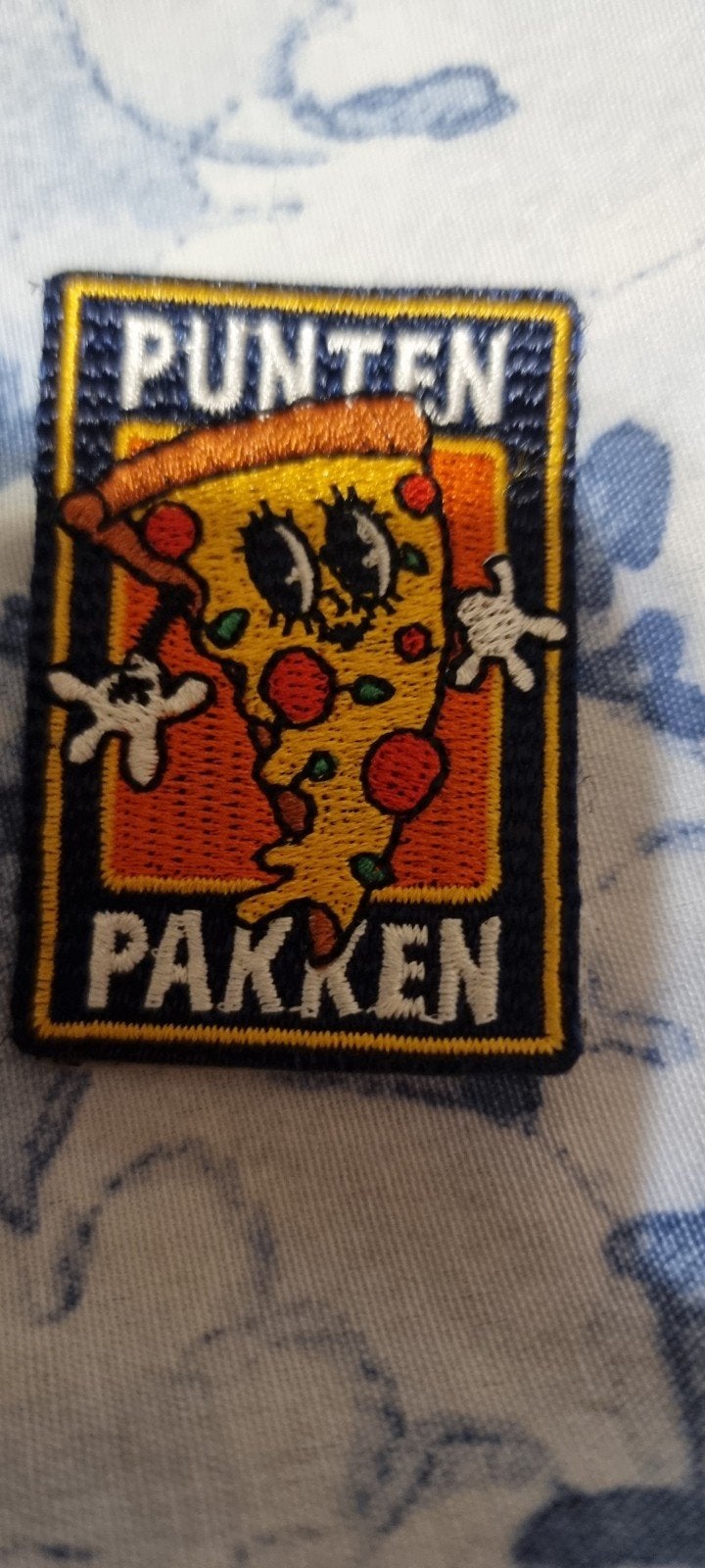 PUNTEN PAKKEN Pizza Patch - Strijkapplicatie Ruilen, Jumbo, Ophalen of Verzenden