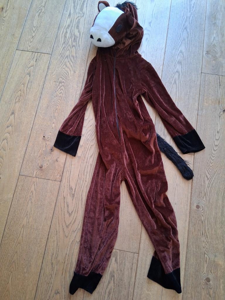 Paardenpak / Onesie - Paard - Maat 134 t/m 140, Ophalen, Gebruikt, 134 t/m 140, Meisje
