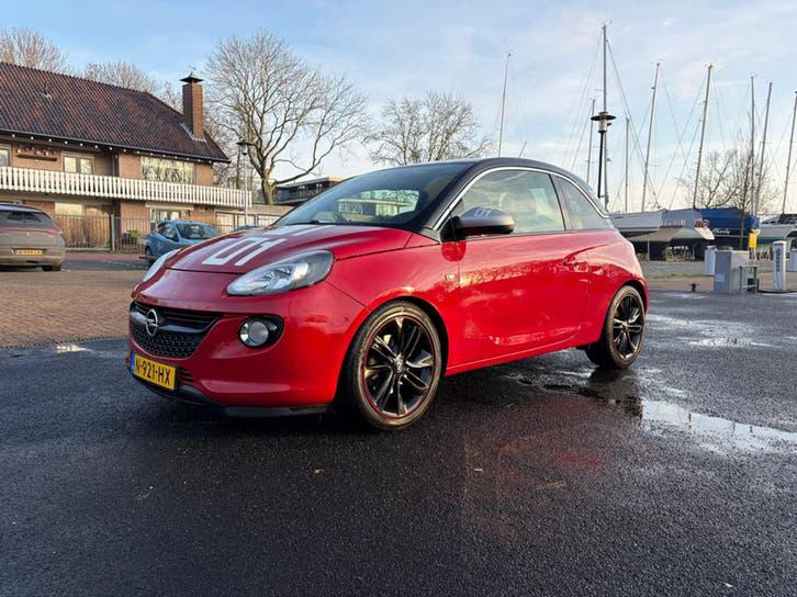 Opel ADAM 1.0 Turbo 85KW Start&stop 3D 2014 Rood, Auto's, Voorwielaandrijving, ADAM, 40 €/maand, 1041 kg