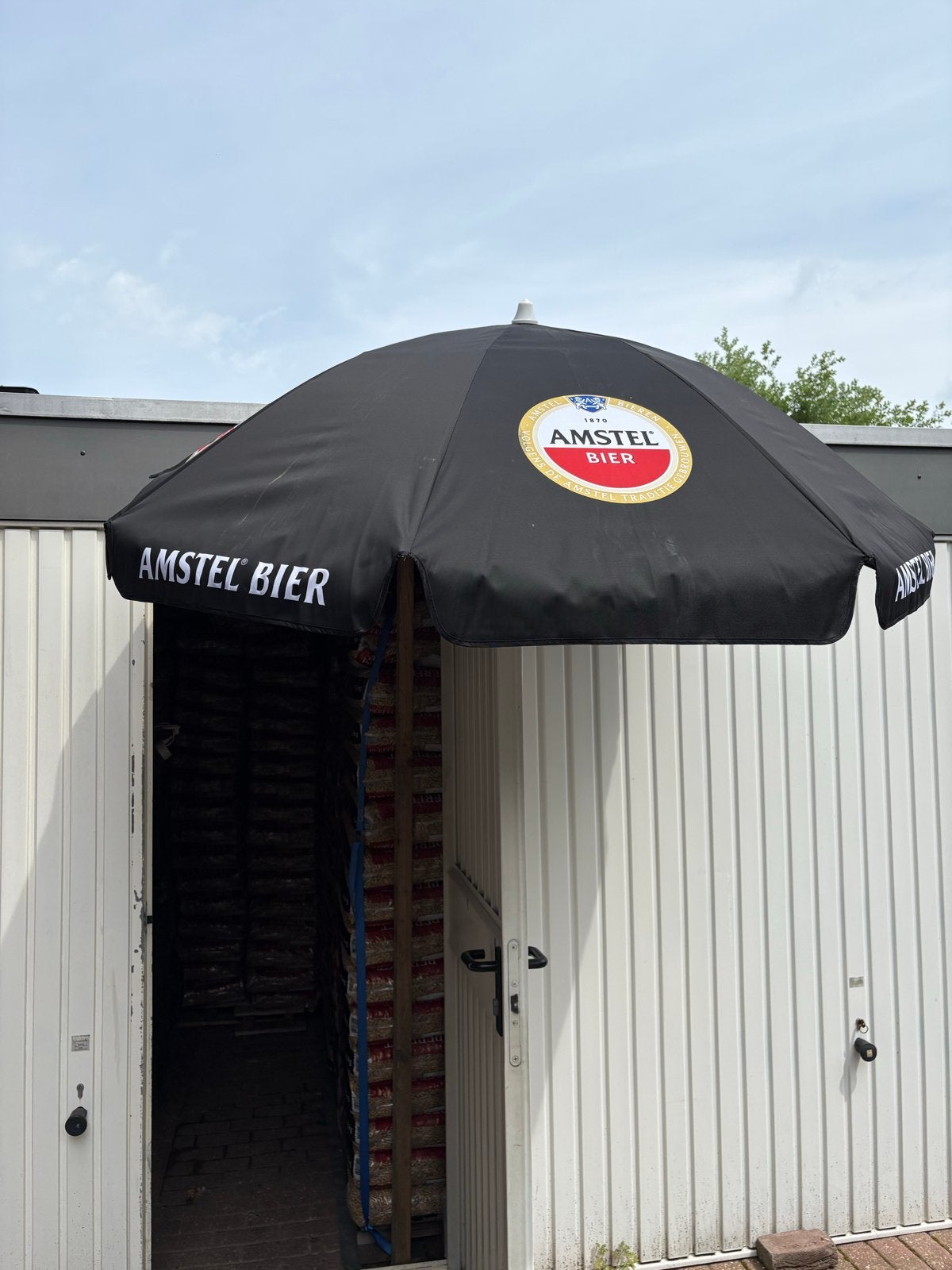 Amstel Bier Parasol - Ideaal voor terras of tuin, Ophalen, Verstelbaar, Nieuw, 1 tot 2 meter