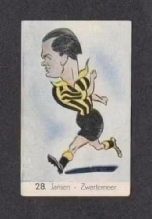 Voetbalplaatje Jansen Zwartemeer Klazienaveen 1949 (28)., Ophalen of Verzenden, Zo goed als nieuw