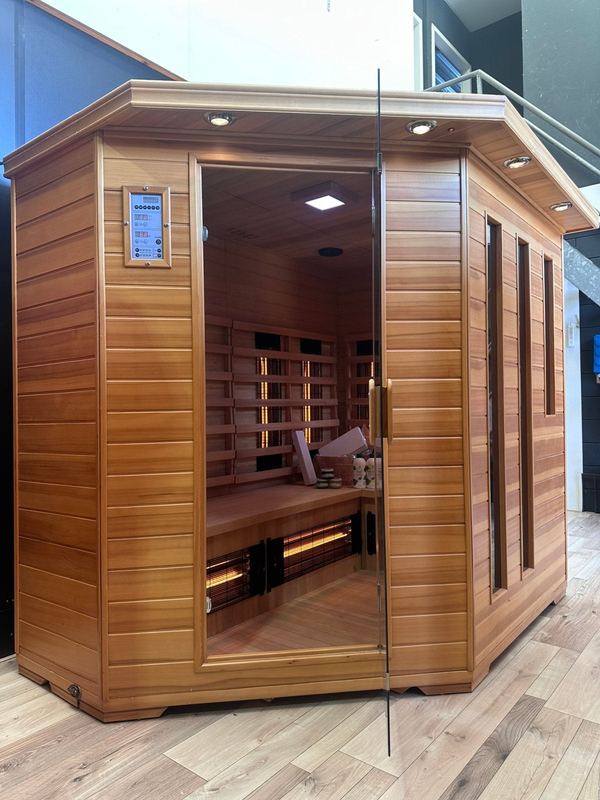 Combi Sauna | Infrarood + Finse Kachel | Morgen in huis