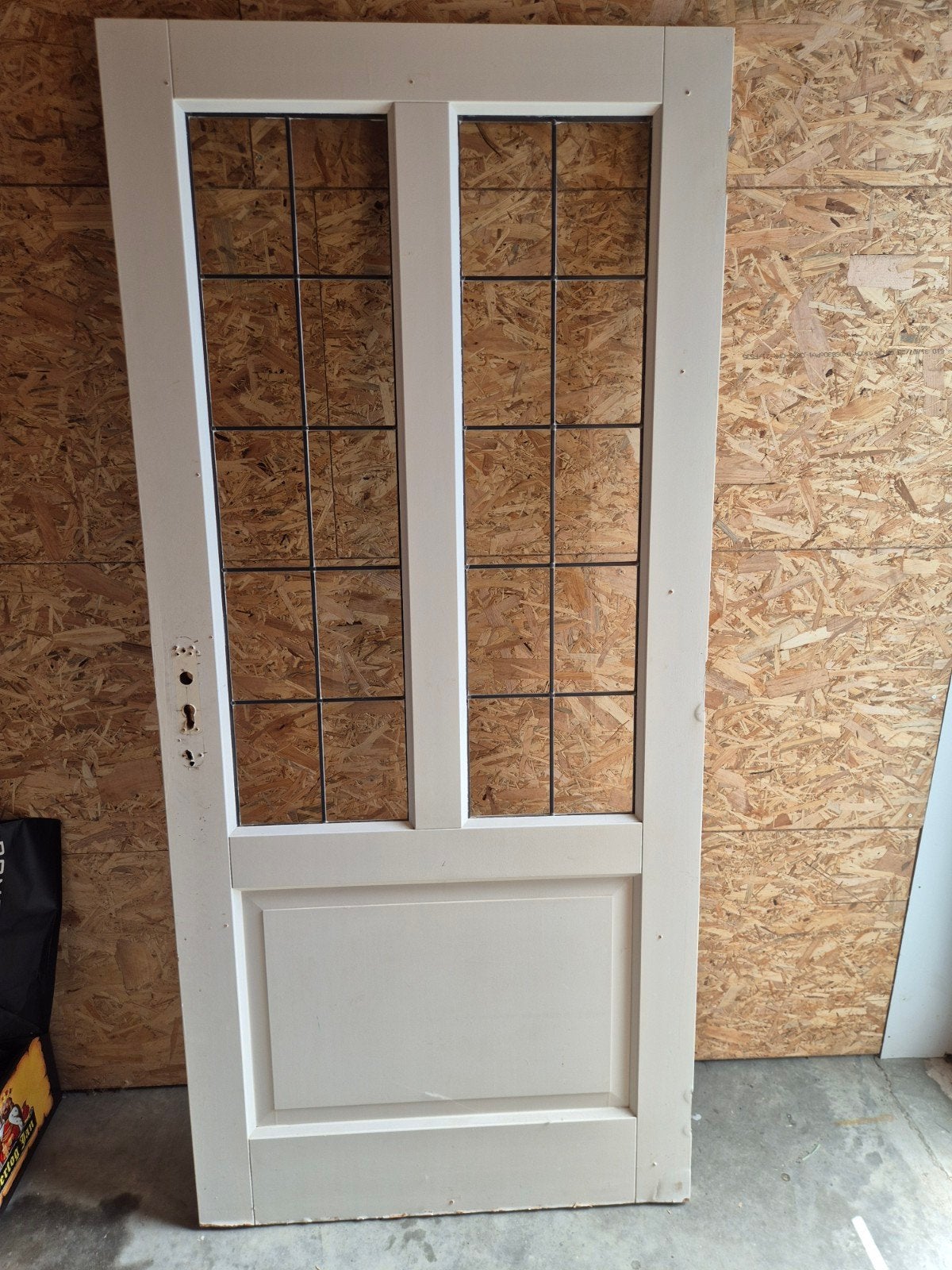 Binnendeur met glas in lood, Ophalen, Gebruikt, 80 tot 100 cm, Binnendeur