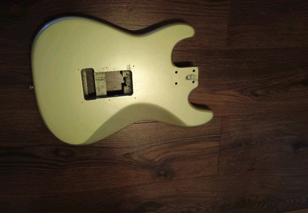 Gitaar Stratocaster model body met slagplaat, Ophalen of Verzenden, Gebruikt, Elektrische gitaar