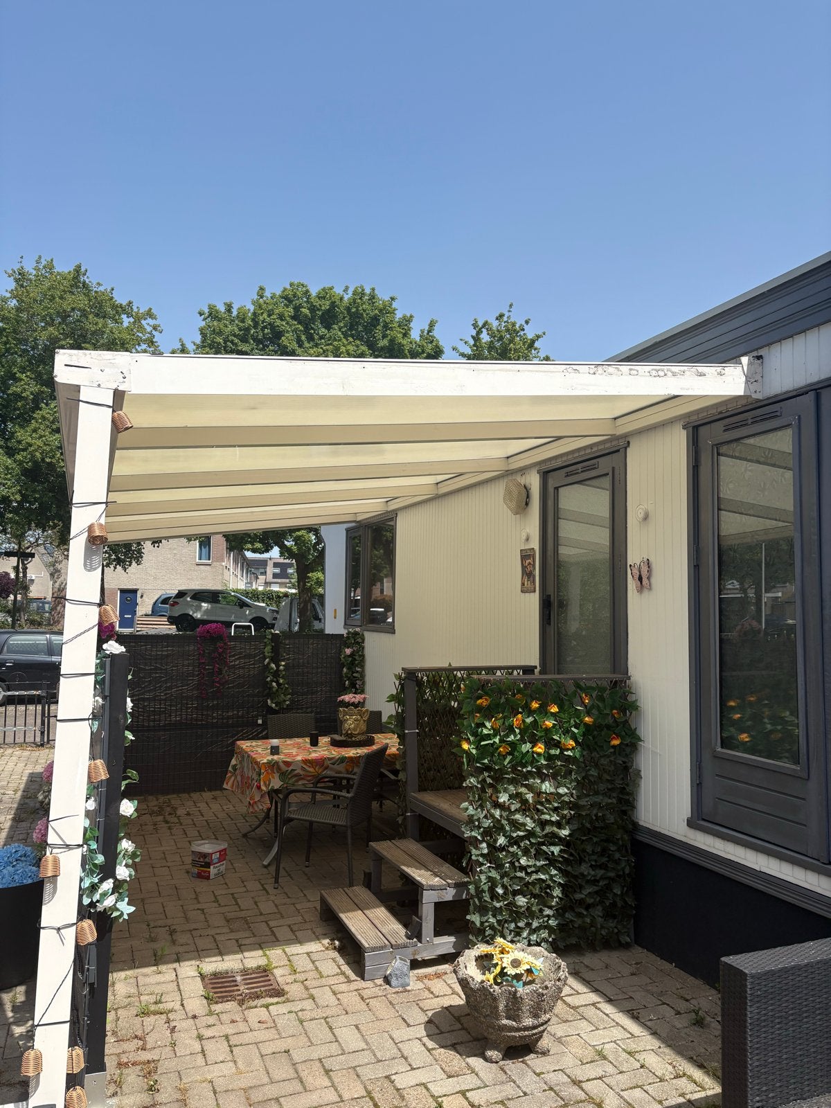 Overkapping 6x3m - Ideaal voor terras of caravan, Tuin en Terras, Overkappingen, Gebruikt, Veranda, Ophalen of Verzenden