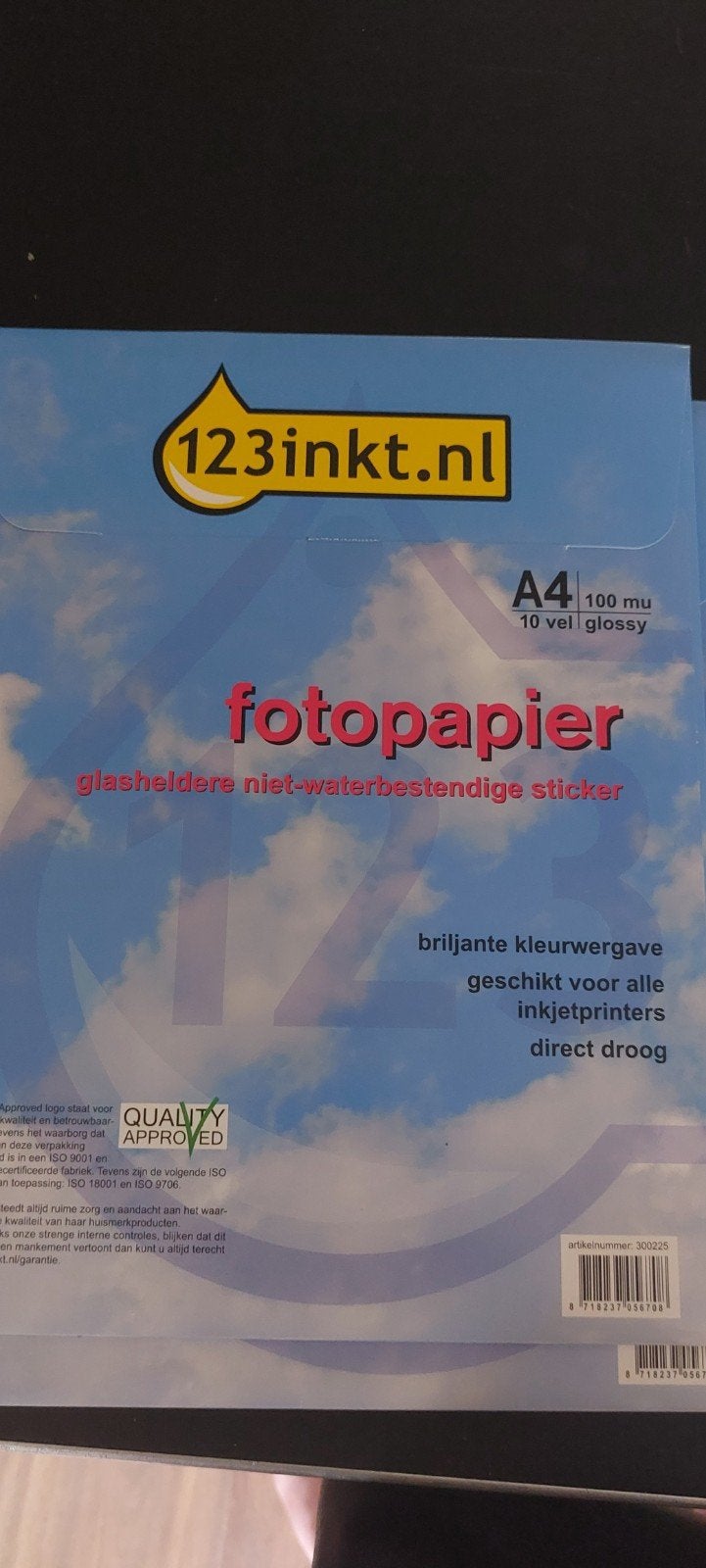 123inkt Fotopapier Sticker A4 - Diverse Grammages, Ophalen of Verzenden