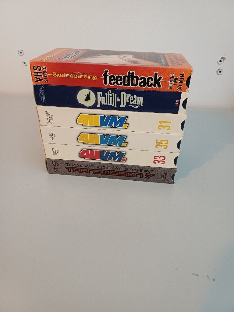 Skateboard VHS Collectie: Feedback, Fulfill the Dream, 411VM, Verzenden, Alle leeftijden, Overige genres, VHS