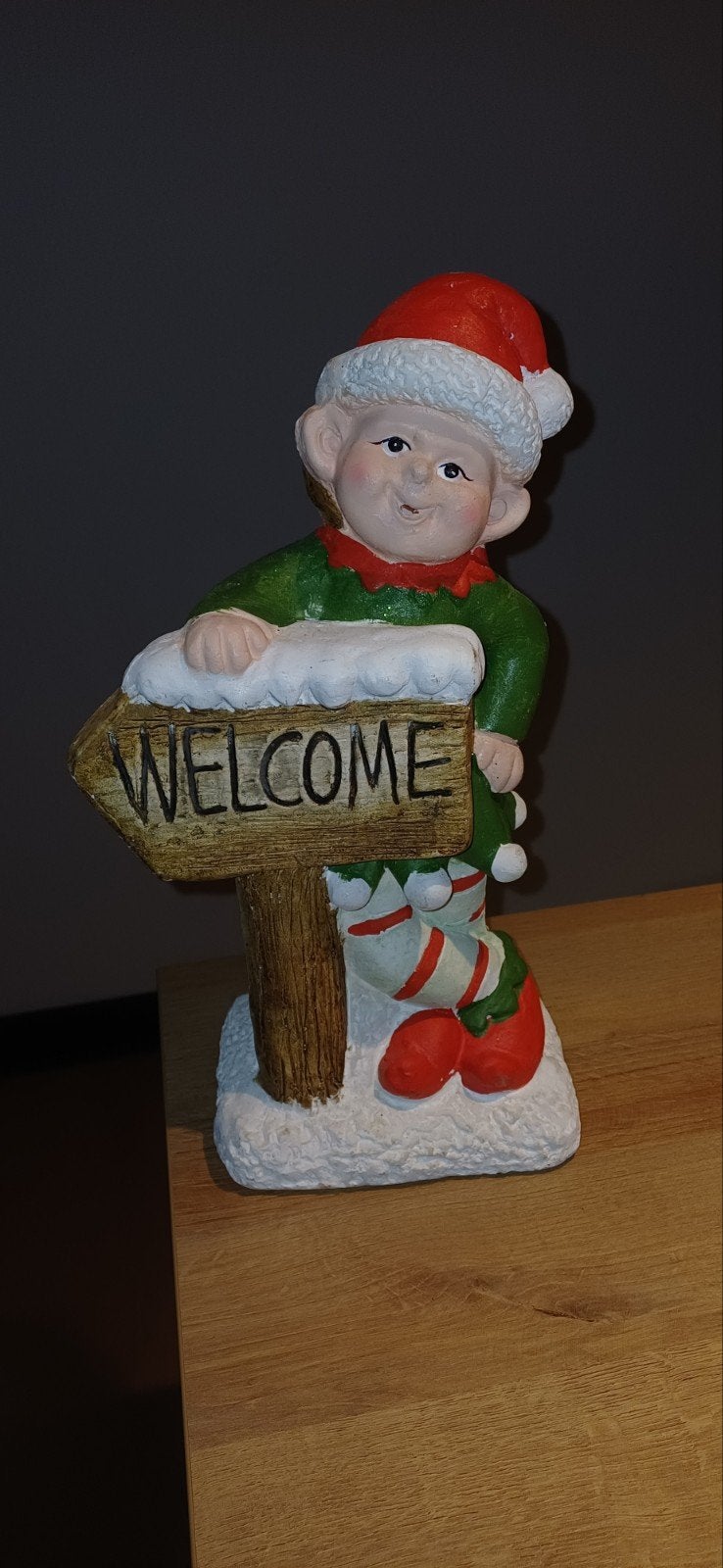 Stenen kerst elf welcome beeld, Diversen, Ophalen, Zo goed als nieuw