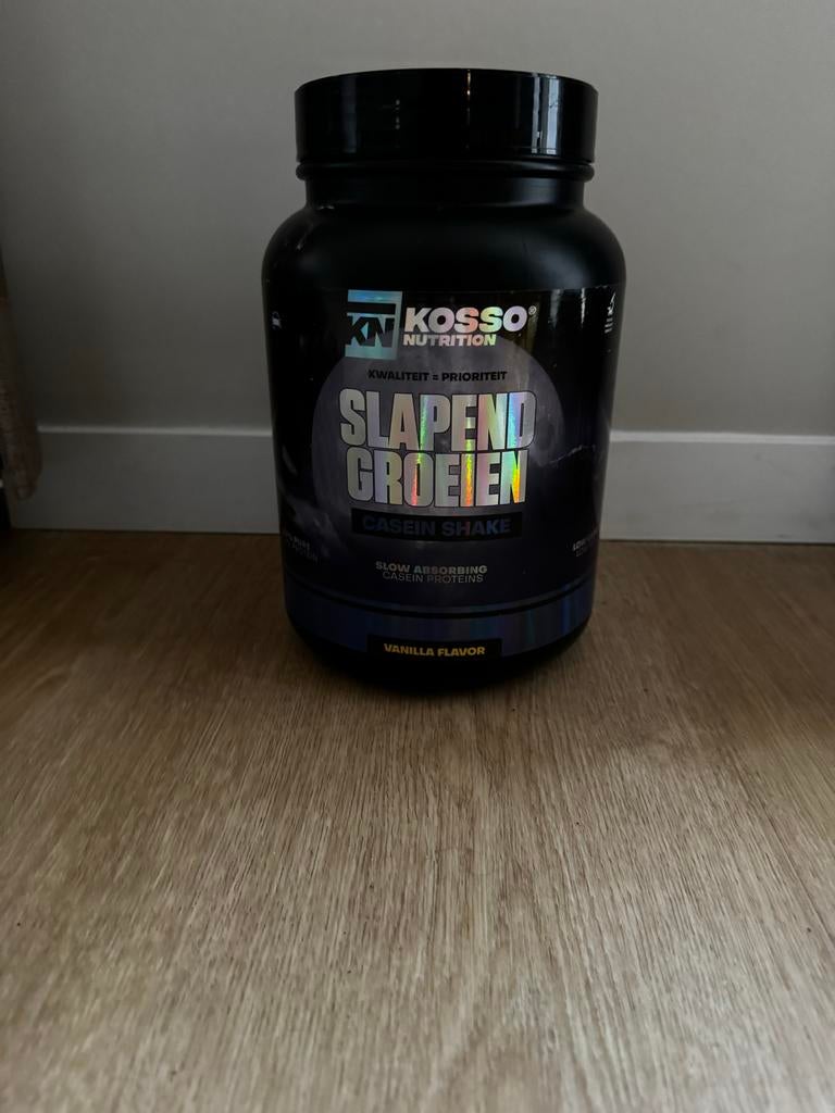 Kosso Nutrition Slapend Groeien Casein Shake Vanille, Sport en Fitness, Ophalen of Verzenden, Gebruikt, Overige typen