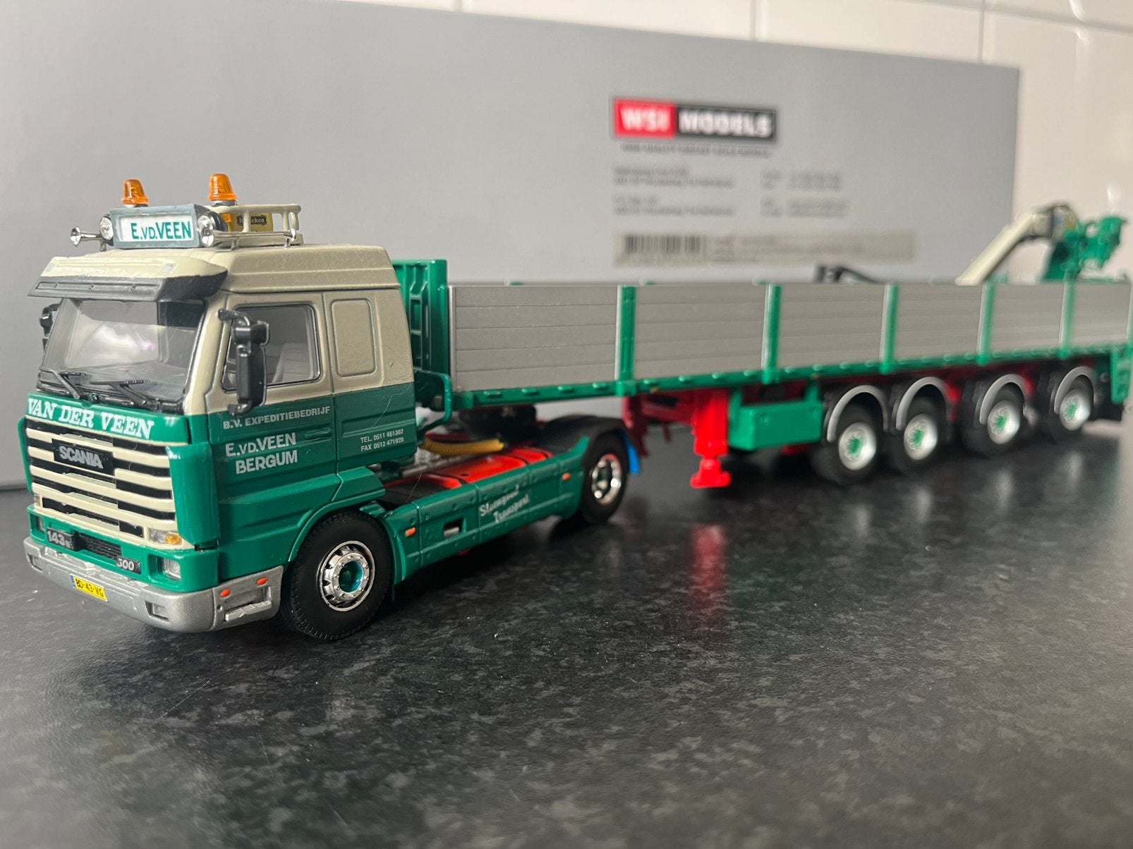 Wsi scania 143 streamline van der veen, Ophalen of Verzenden, Zo goed als nieuw, Bus of Vrachtwagen, Wsi