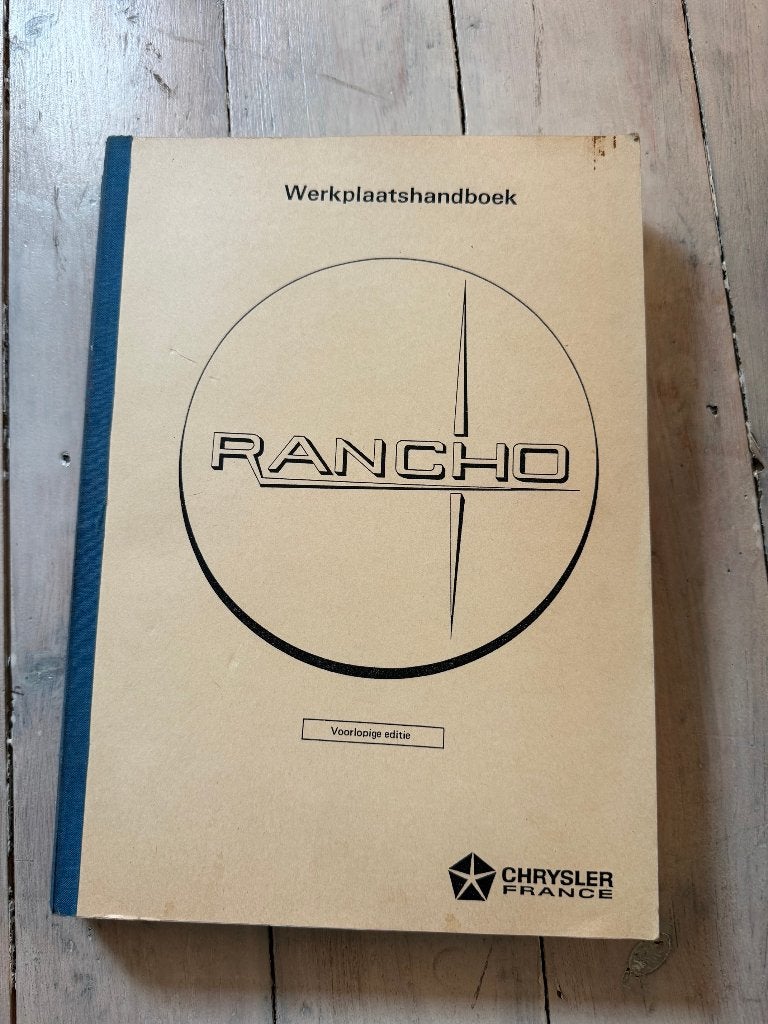 Matra Rancho werkplaats boek manual Chrysler France, Auto diversen, Ophalen of Verzenden