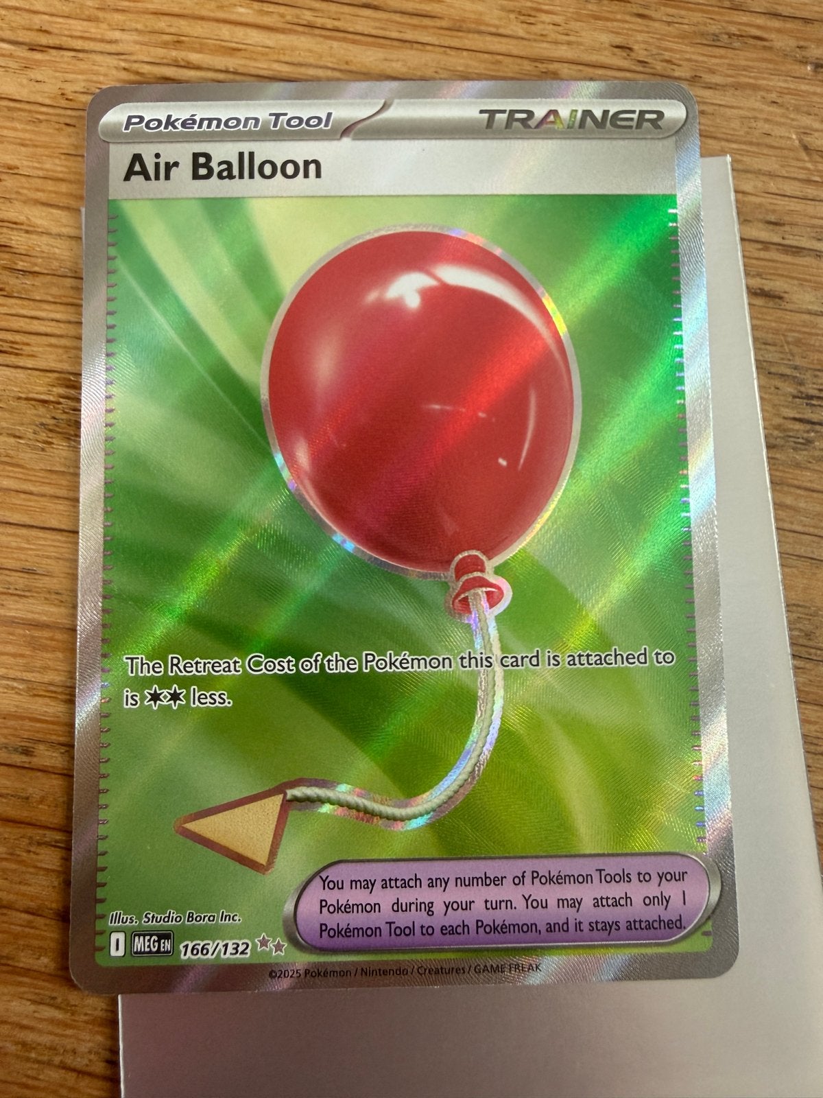 Pokémon TCG Air Balloon 166/132 Secret Rare Gold, Ophalen of Verzenden, Nieuw, Losse kaart
