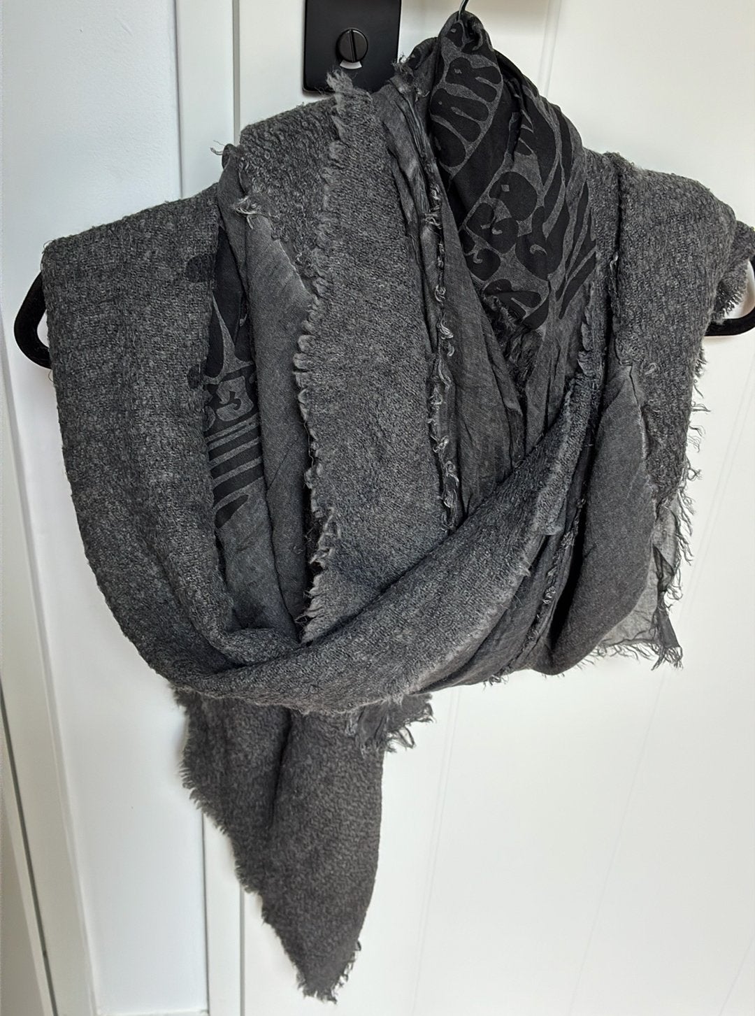 Rundholz black label grote sjaal kleur grijs, Ophalen of Verzenden, Nieuw, Maat 46/48 (XL) of groter, Sjaal