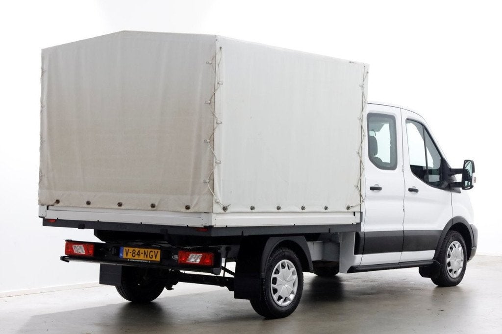 Ford Transit 2.0 TDCI 130pk L2H1 Trend D.C. Open Laadbak met, Voorwielaandrijving, 15 km/l, 4 cilinders, 2162 kg