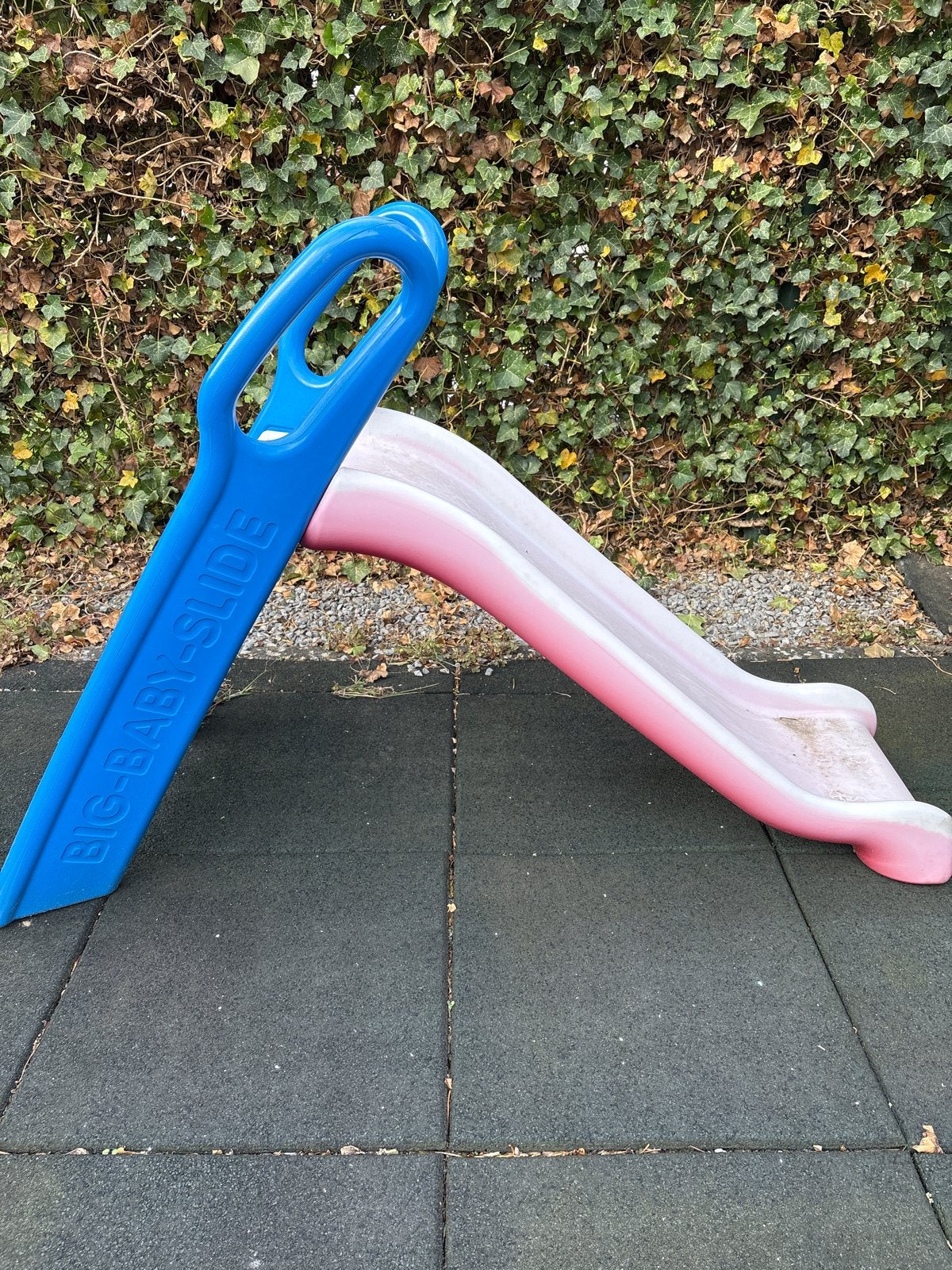 BIG-BABY-SLIDE Glijbaan - Roze/Blauw - 65 cm hoog, Kinderen en Baby's, Ophalen, Gebruikt, Glijbaan