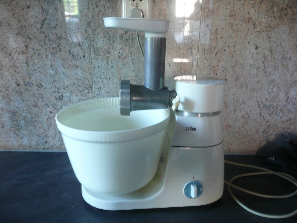 Vintage Braun keukenmachine, 1 tot 2 liter, Ophalen, Gebruikt, 3 snelheden of meer