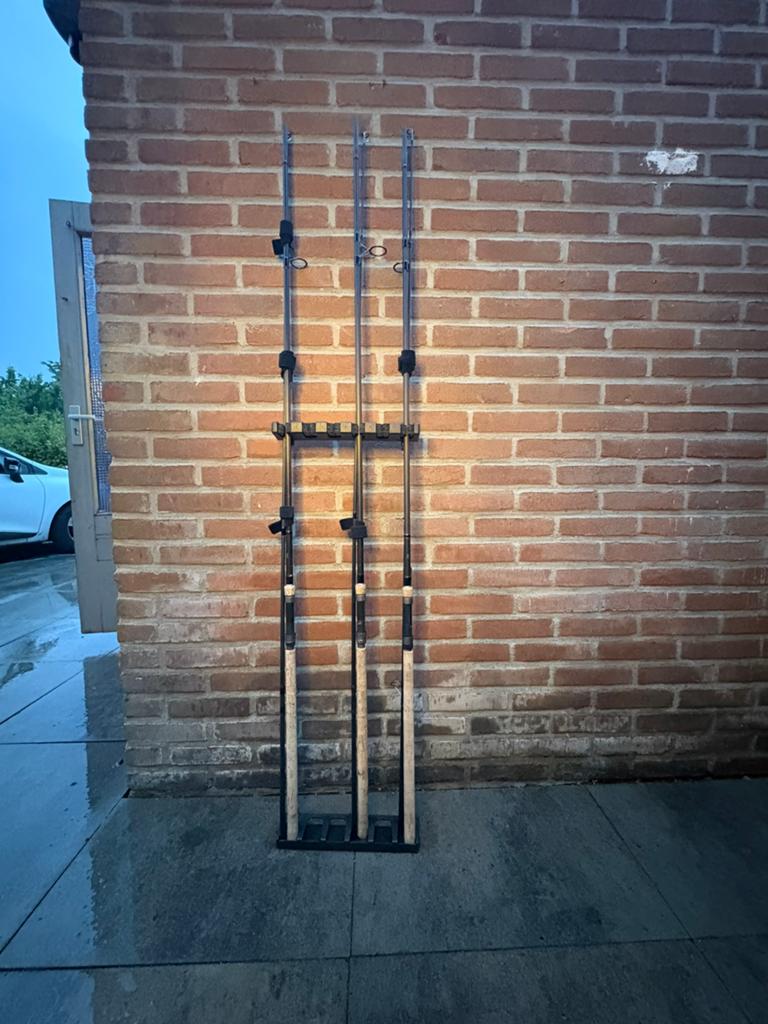 Shimano tx2a 10 FT 3LB Karperhengels (3 stuks), Ophalen of Verzenden, Gebruikt, Complete hengel