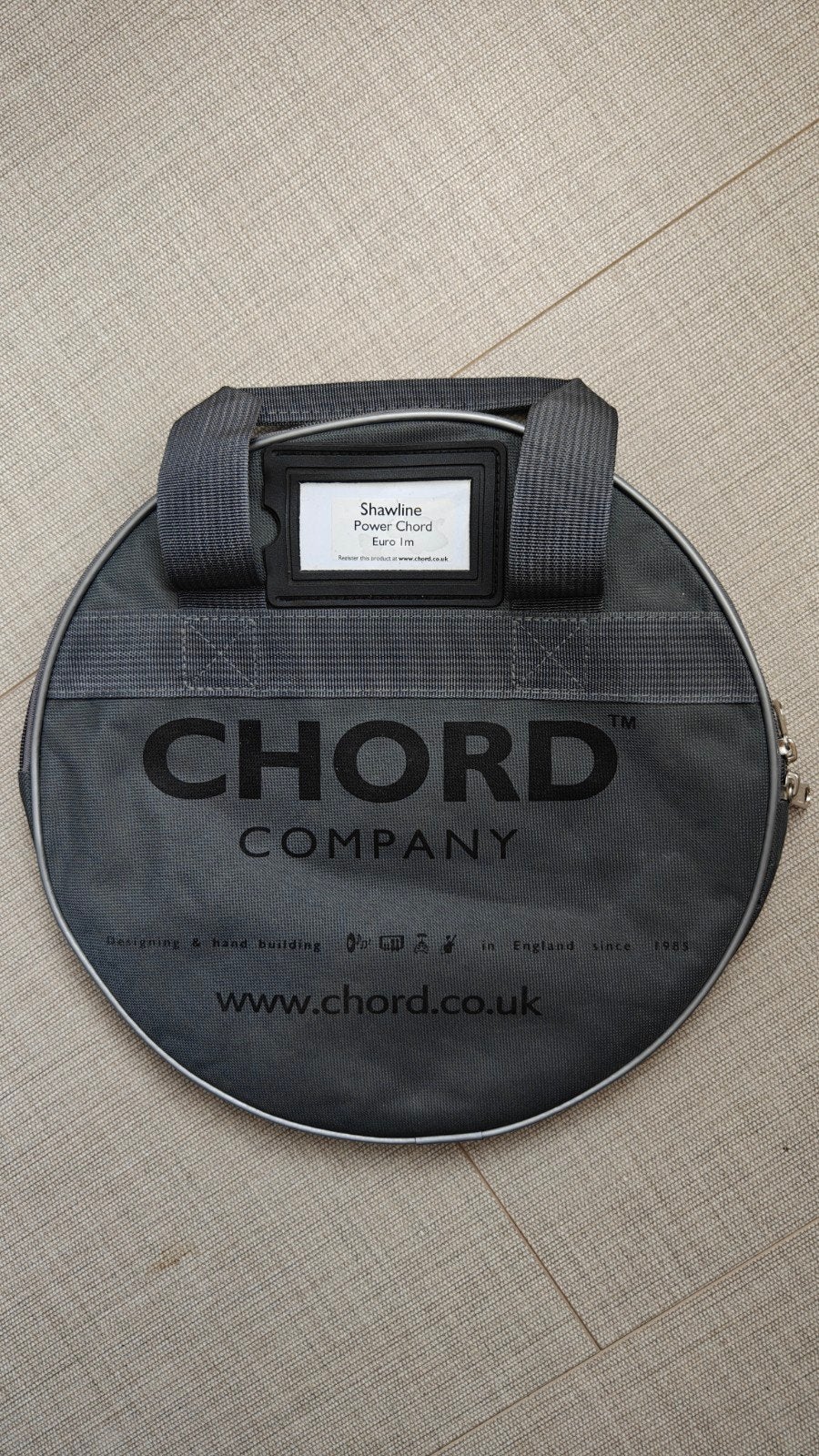 Chord Company Shawline netsnoer 1m, Audio, Tv en Foto, Ophalen of Verzenden, Zo goed als nieuw, Minder dan 2 meter, Overige kabels