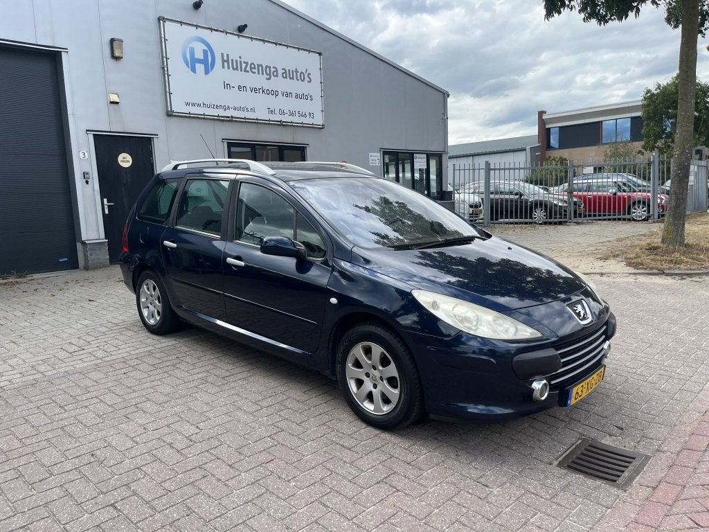 Peugeot 307 SW 1.6-16V Premium (bj 2007), Auto's, 13 km/l, Stof, Gebruikt, Zwart