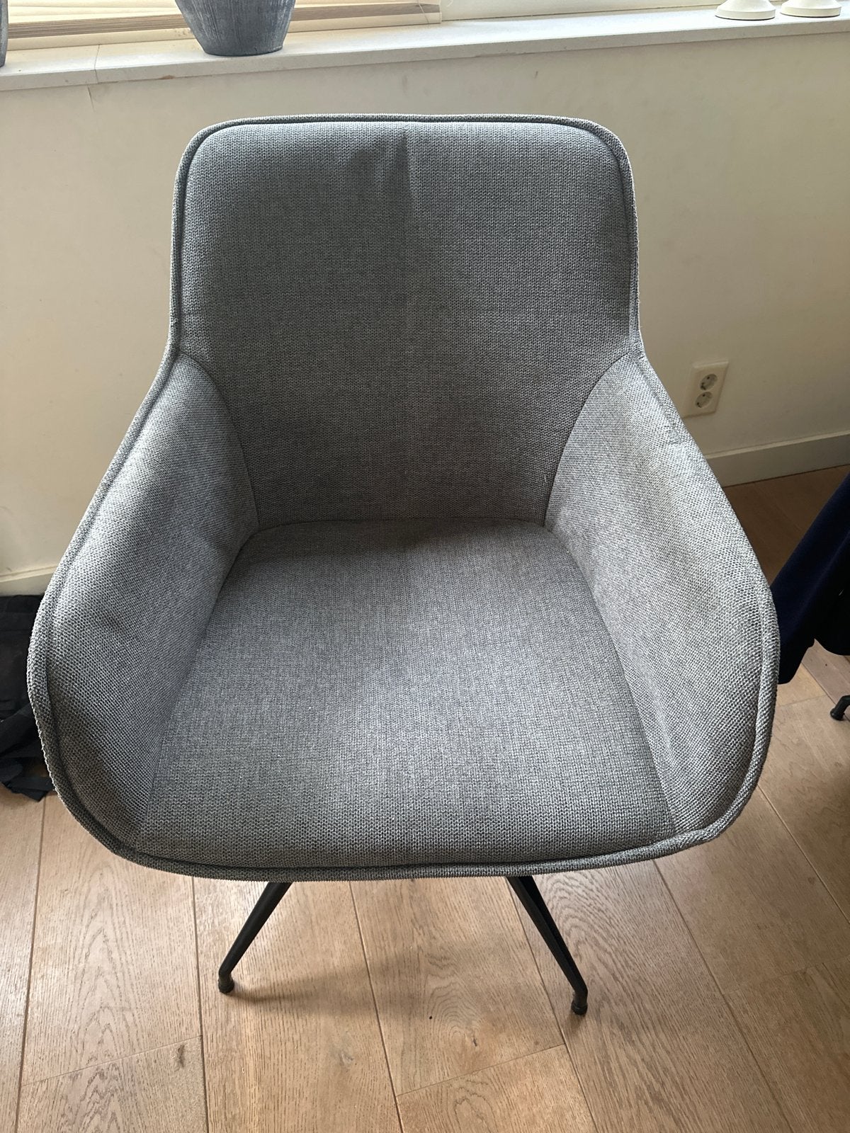 6 eetkamerstoelen 3 grijze en 3 groene, Ophalen, Gebruikt, Vijf, Zes of meer stoelen, Stof