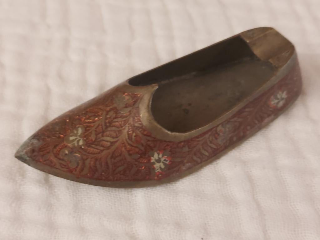 Vintage schoen asbak, Hansa linie Bremen, reis souvenir, Verzamelen, Ophalen of Verzenden, Gebruikt, Motorboot of Zeilboot, Gebruiksvoorwerp