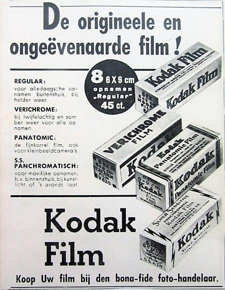 41 vintage advertenties Kodak 31-82 film camera foto Brownie, Ophalen of Verzenden, Gebruikt, Overige typen