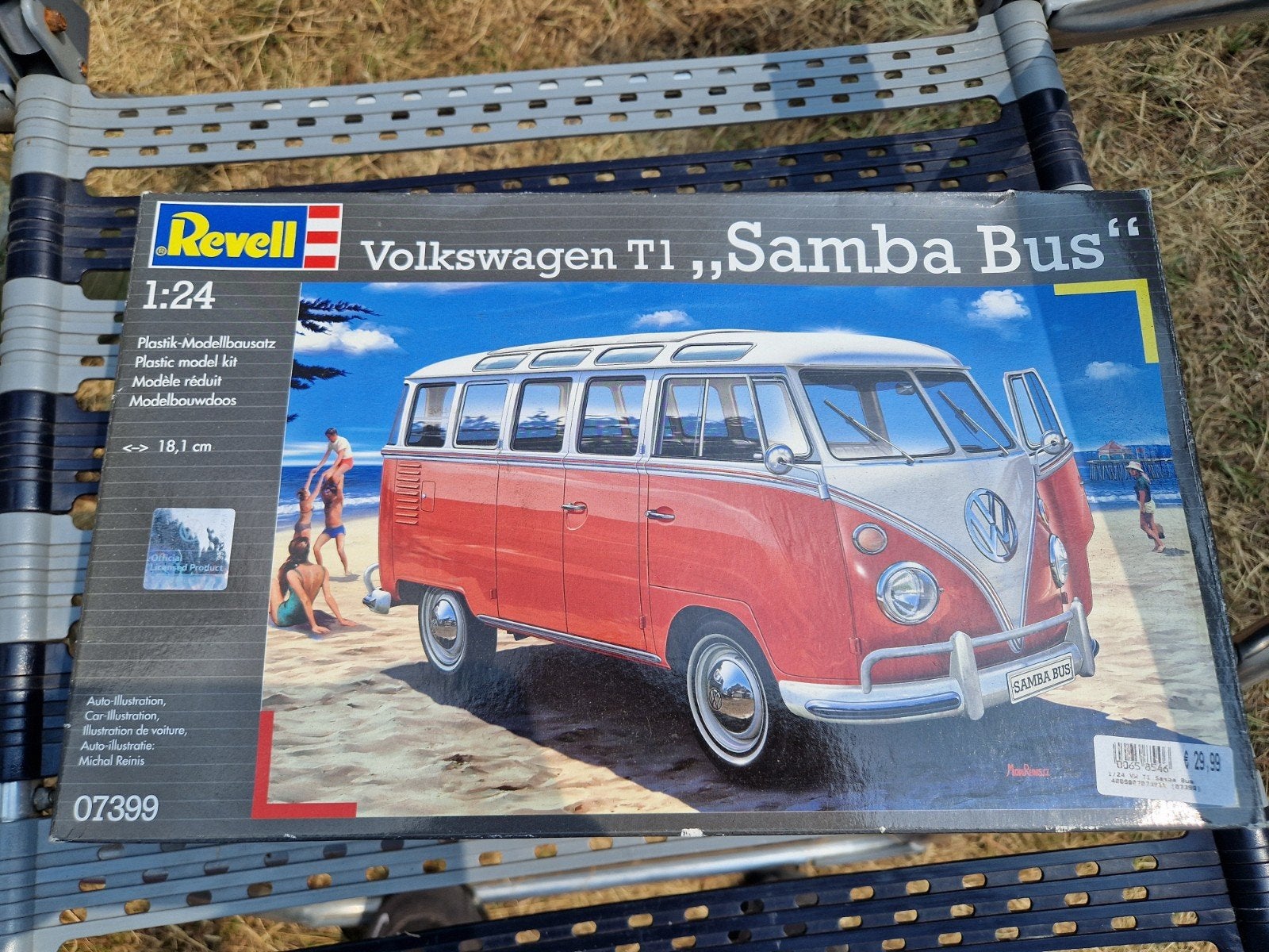 Revell Volkswagen T1 "Samba bus" modelbouwkit - Nieuw, Auto, Nieuw, Ophalen of Verzenden, 1:32 tot 1:50