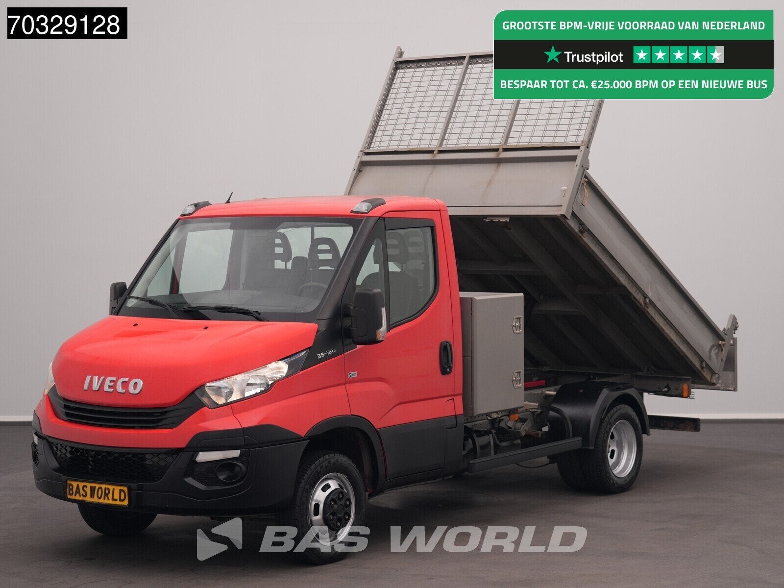 Iveco Daily 35C12 Kipper 3,5t Trekhaak Airco Cruise Euro6 Ti, Auto's, Gebruikt, Euro 6, Iveco, 2815 kg