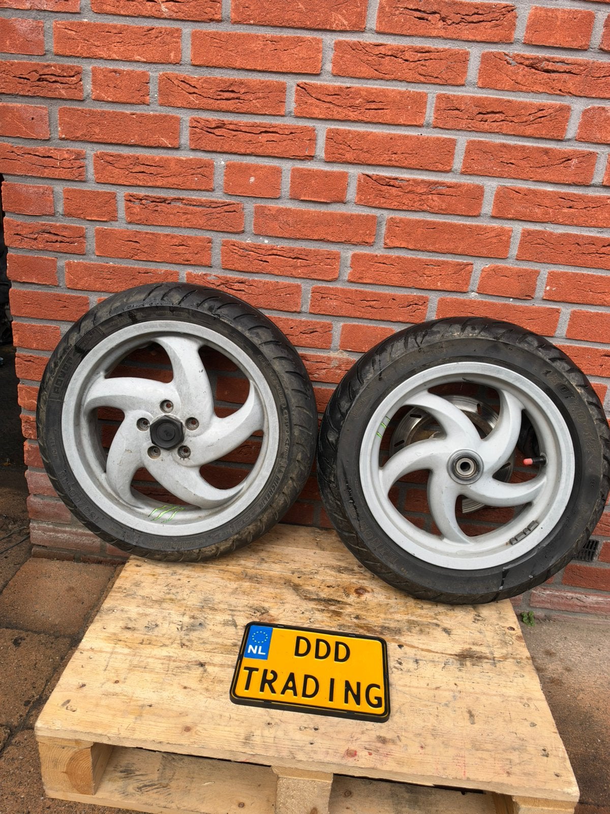 Dubbeldisk velgenset gilera runner 125 180, Ophalen of Verzenden