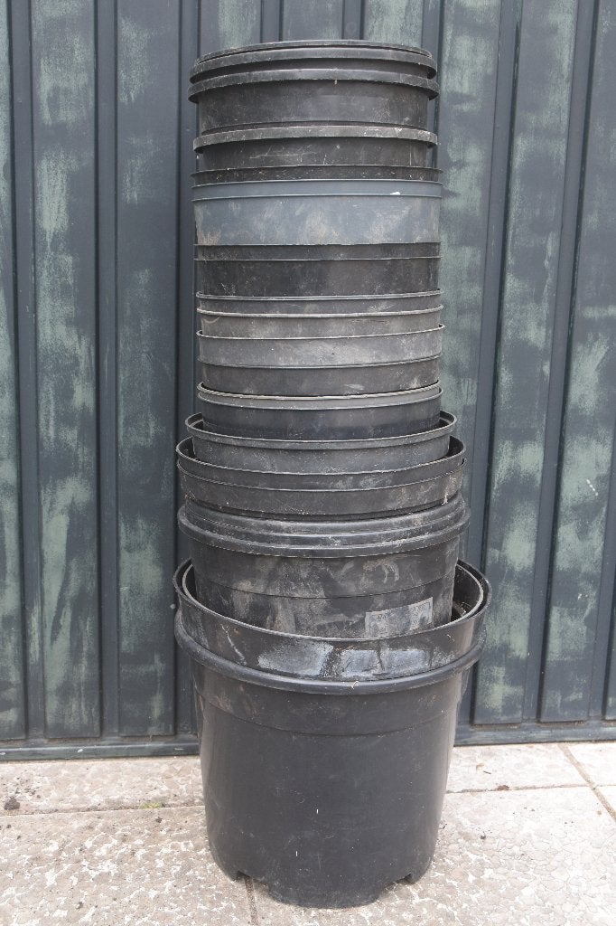 24 stuks Kunststof Bloempotten Tuinpotten Kweekpotten, Tuin en Terras, Kunststof, Rond, Ophalen of Verzenden, Minder dan 40 cm